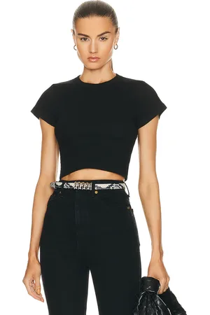 Leset Kelly Crop Slim Fit Tee in - . Size L (also in M, S, XL, XS).