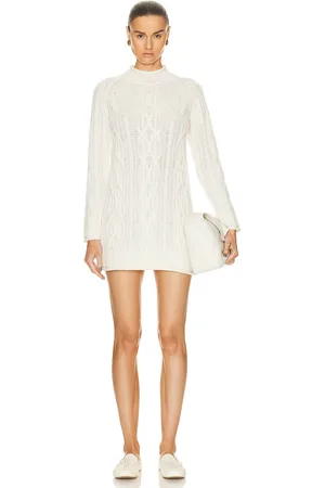 Loulou de Saison Layo Turtleneck Cable Knit Dress in - . Size XS (also in ).