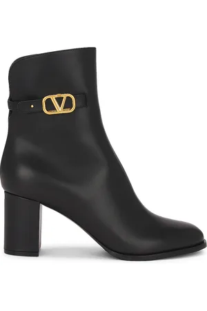 VALENTINO GARAVANI V Logo Signature Boot in - Black. Size 36 (also in 36.5, 37, 37.5, 38, 38.5, 39.5, 40).