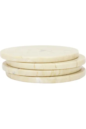 Anastasio Set Of Four Oversized Coasters in - Green. Size all.