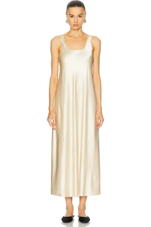 Simkhai Rania Maxi Slip Dress in - Metallic Neutral. Size 0 (also in 2).