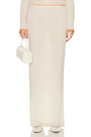 ÉTERNE Emma Skirt in - Beige. Size M/L (also in XL).