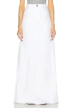 GRLFRND Fiona Godet Maxi Skirt in - White. Size 23 (also in 24).
