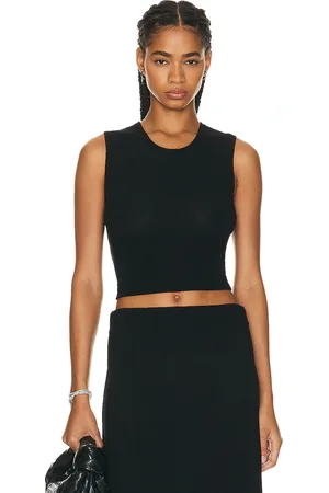 Leset Lauren Sleeveless Crewneck Top in - . Size L (also in XL).