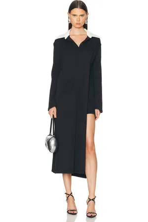 Courrèges Twist Cotton Polo Long Dress in - . Size L (also in M).