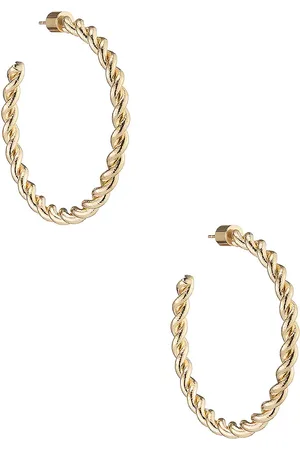 Jennifer Fisher Ayesha Baby Hoop Earrings in - Metallic Gold. Size all.