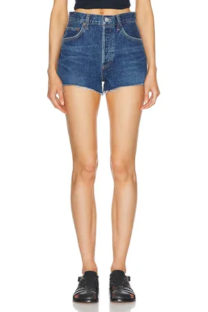 AGOLDE Mila Short in - Denim-Dark. Size 24 (also in 29, 30, 31, 32, 33, 34).