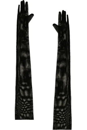 Norma Kamali Long Gloves in - Black. Size M/L (also in XS/S).