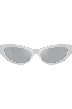 VERSACE Cat Eye Sunglasses in - Metallic Silver. Size all.