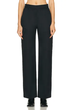 Stella McCartney Tailored Straight Cargo Trouser in - Black. Size 40 (also in 42).