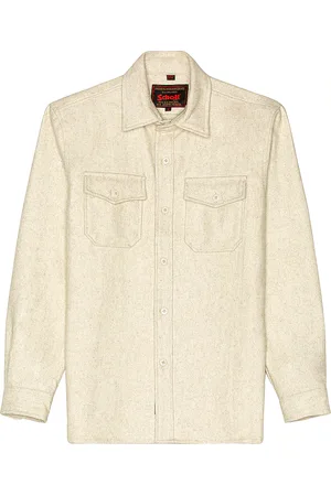 Schott NYC CPO Wool Shirt in - Beige. Size M (also in S).