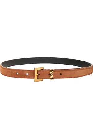Saint Laurent Monogramme Belt in - Brown. Size 65 (also in ).