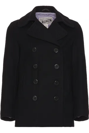 Schott NYC Slim Fit Peacoat in - Blue. Size L (also in M, S, XL).