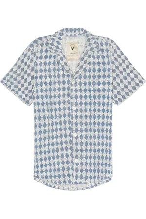 Oas Navy Diamond Cuba Terry Shirt in - . Size L (also in M, S).