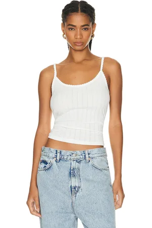 Leset Pointelle Classic Tank Top in - . Size L (also in XL).