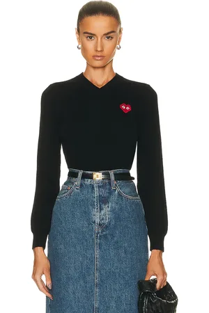 Comme des Garçons Invader V-Neck Pullover Sweater in - . Size XS (also in ).