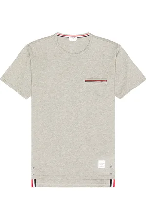 Thom Browne Jersey Cotton Short Sleeve Pocket Tee in - Grey. Size 0 (also in 1, 2, 3).