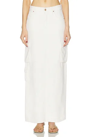 Mother SNACKS! The Fun Dip Cargo Skirt in - White. Size 26 (also in 27).