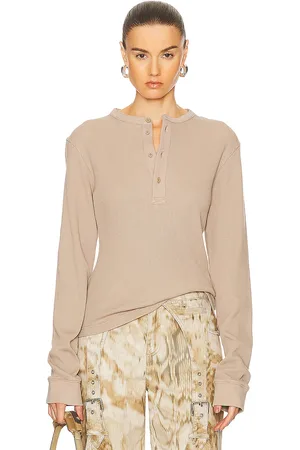 Acne Studios Vintage Henley in - Taupe. Size XS (also in ).