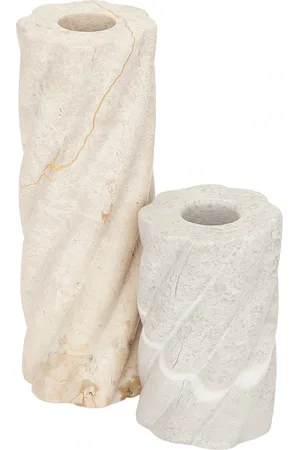 Anastasio Swell Candle Set in - Ivory. Size all.