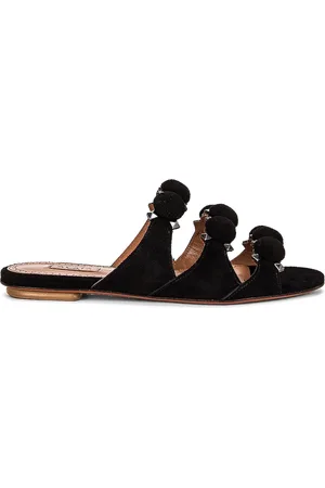 Alaïa Leather Bombe Sandals in - Black. Size 36.5 (also in ).