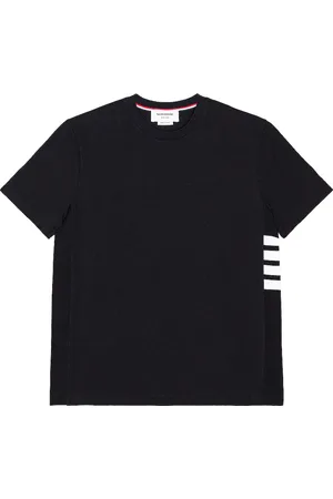 Thom Browne 4 Bar Short Sleeve Cuff Tee in - Blue. Size 1 (also in 2, 3).