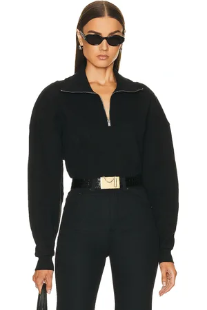 Saint Laurent Half Zip Sweater in - Black. Size S (also in XS).