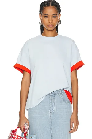 Bottega Veneta Short Sleeve Top in - Baby Blue. Size S (also in XS).