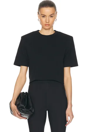 WARDROBE.NYC Crop Shoulder Pad Top in - . Size L (also in XL).