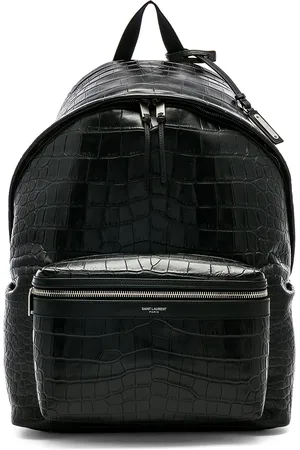 Saint Laurent City Backpack in - Black,Animal Print. Size all.