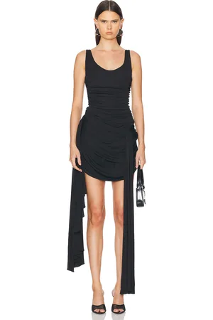 MUGLER Ruched Mini Dress in - . Size 34 (also in ).