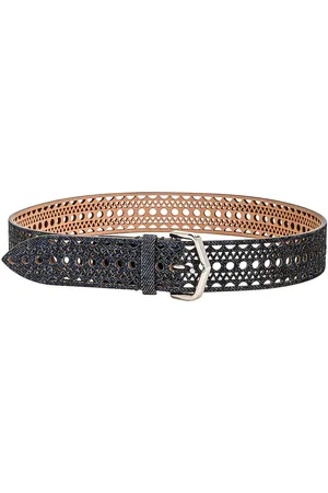 Alaïa Vienne Leather Belt in - Denim-Dark. Size 65 (also in 70, 75).
