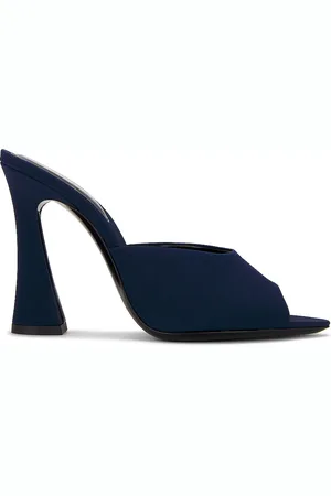 Saint Laurent Suite Mule Sandal in - Navy. Size 37.5 (also in 39).