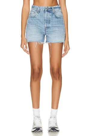 GRLFRND Jules Super High Rise Vintage Short in - Denim-Medium. Size 23 (also in 31, 32).