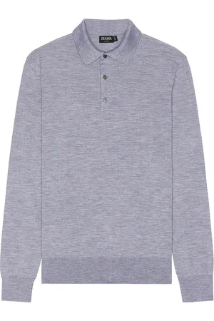 Ermenegildo Zegna Casheta Long Sleeve Polo in - . Size 46 (also in 48, 50, 52).