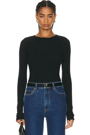 ÉTERNE Long Sleeve Fitted Top in - . Size L (also in ).