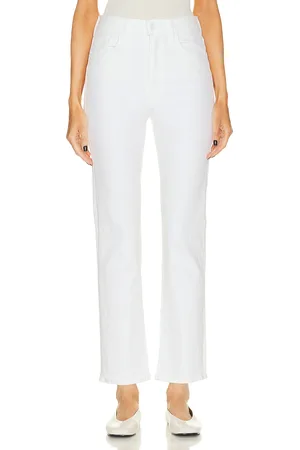 Mother High Waisted Rider Ankle in - White. Size 32 (also in 33).