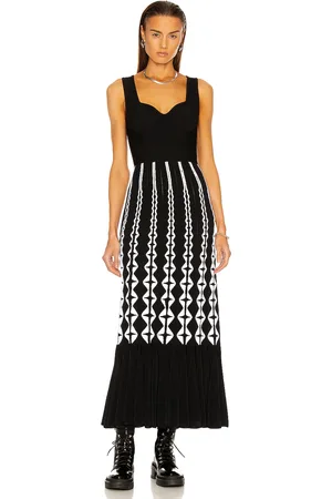Alaïa Sleeveless Bustier Long Dress in - Black. Size 40 (also in 42).