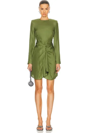 GAUGE81 Izu Dress in - Olive. Size 34 (also in 40, 42).