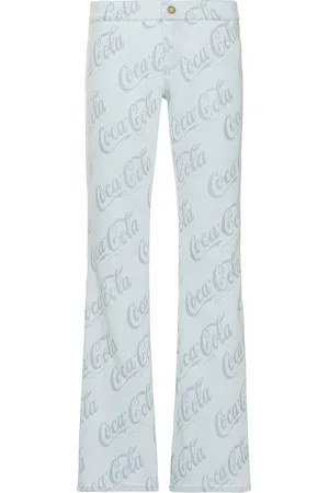ERL Jacquard Denim Flare Pants Woven in - Grey. Size L (also in ).