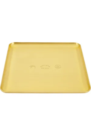 Mister Green Square Trifecta Logo Rolling Tray in - Metallic . Size all.