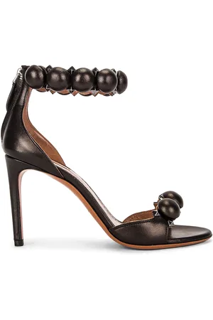 Alaïa Leather Bombe Sandals in - Black. Size 35 (also in 37, 39, 41).