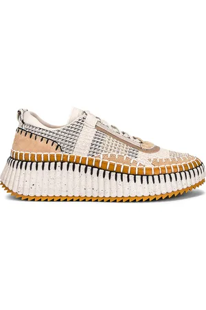 Chloé Nama Low Top Sneakers in - Beige. Size 35 (also in 36, 39, 40, 41).