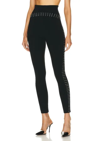 Alaïa Embroidered Legging in - Black. Size 38 (also in ).