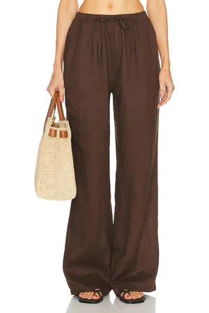 AEXAE Linen Drawstring Trouser in - . Size XXS (also in ).