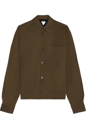 Bottega Veneta Sartorial Grain De Poudre Shirt in - Brown. Size 48 (also in ).