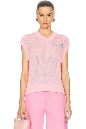 Marni V Neck Sweater in - Pink. Size 40 (also in ).