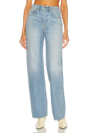 GRLFRND Brooklyn High Rise Straight in - Denim-Medium. Size 24 (also in ).