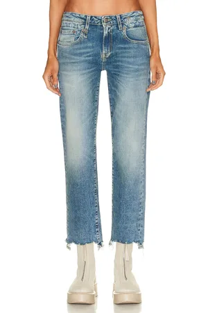 R13 Boy Rip Straight Leg in - Denim-Medium. Size 29 (also in 30).