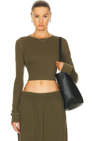 WARDROBE.NYC HB Long Sleeve Top in - Olive. Size XS (also in XXS).